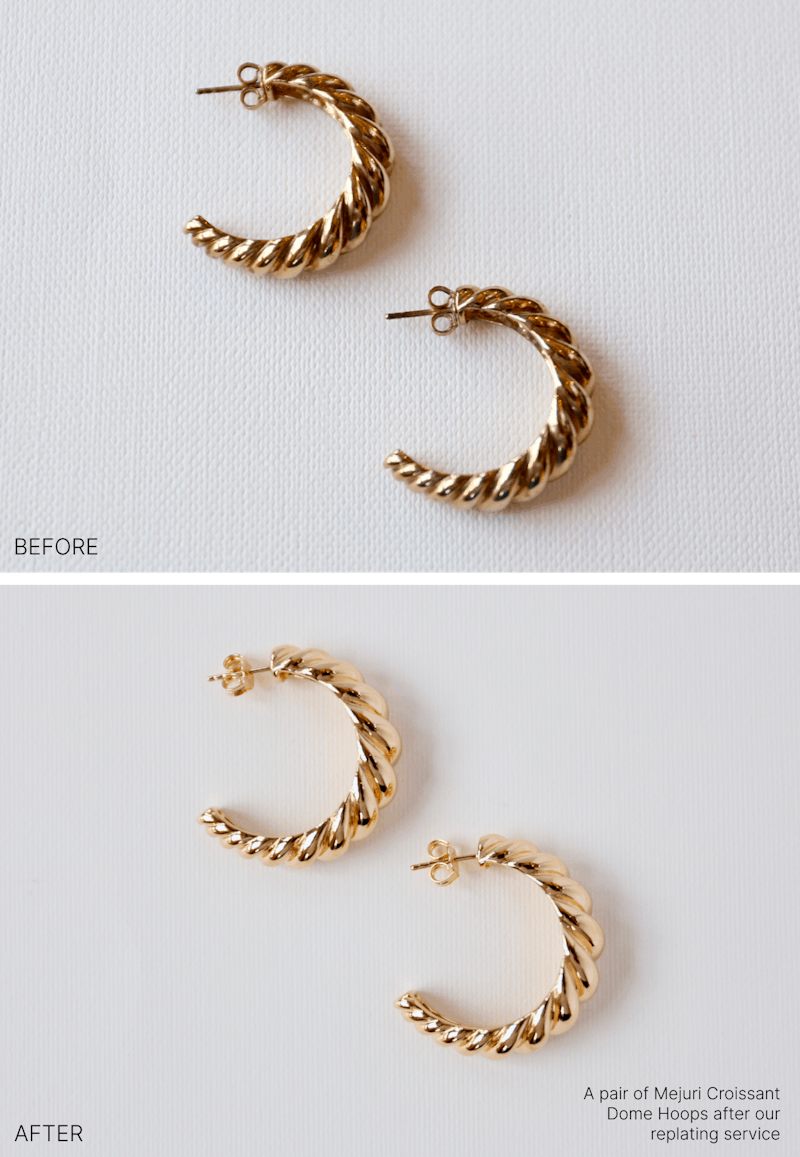 Replating jewelry deals
